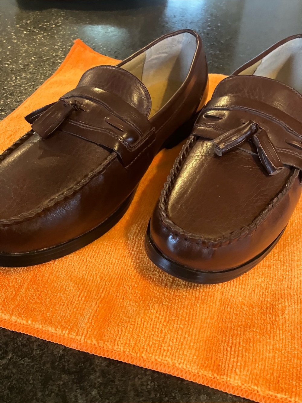 Deer Stags "Patrick" Men's Tassel Loafers - Brown - Size 10W